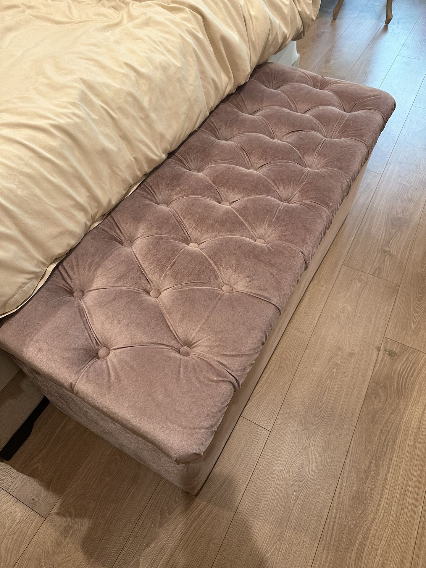 Bench, Tufted Bench, French Country, Farmhouse, Shabby Chic, Lounge, Chaise, Sofa 