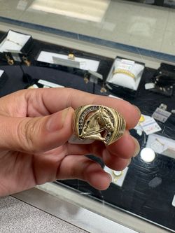 14k horse ring