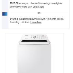 Samsung Washer And Dryer Duo