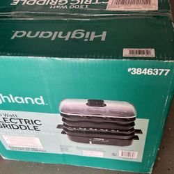 1300 Watt Electric Griddle 