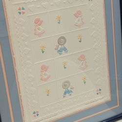 "Sun Bonnet Friends" Original Artwork by Jane Billman, Signed and Numbered