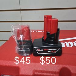 NEW Genuine Milwaukee M12 Battery BUY MORE SAVE MORE!!