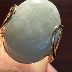 10k Jade Ring