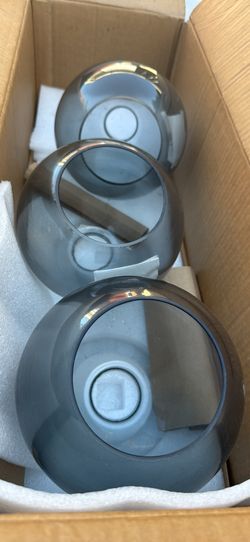 1-1/4” Fitter Smoky Glass Globe