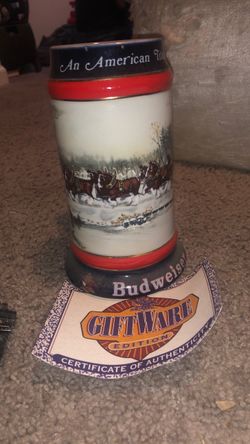 Budweiser Clydesdales Collector Beer Stein