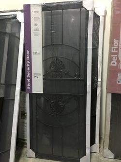 32x80 security door black (custom made)