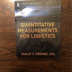 Quantitative Measurement For Logistics Book