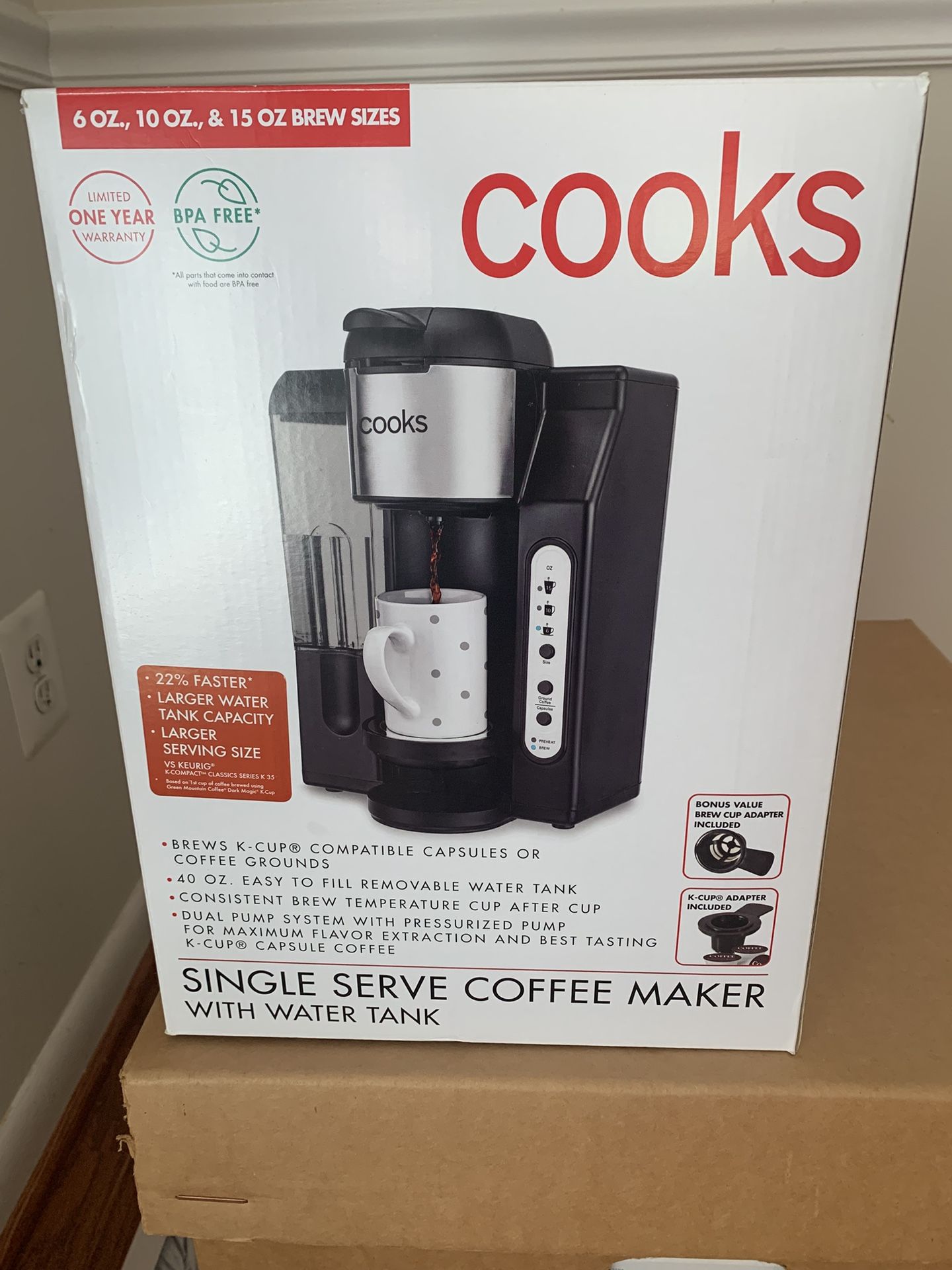 Coffee Maker With Water Tank
