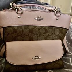 Coach SET! Coach Brooke carryall with matching wallet!