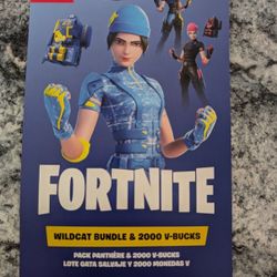 Nintendo Switch Fortnite WildCat Bundle & 2000 Vbucks 