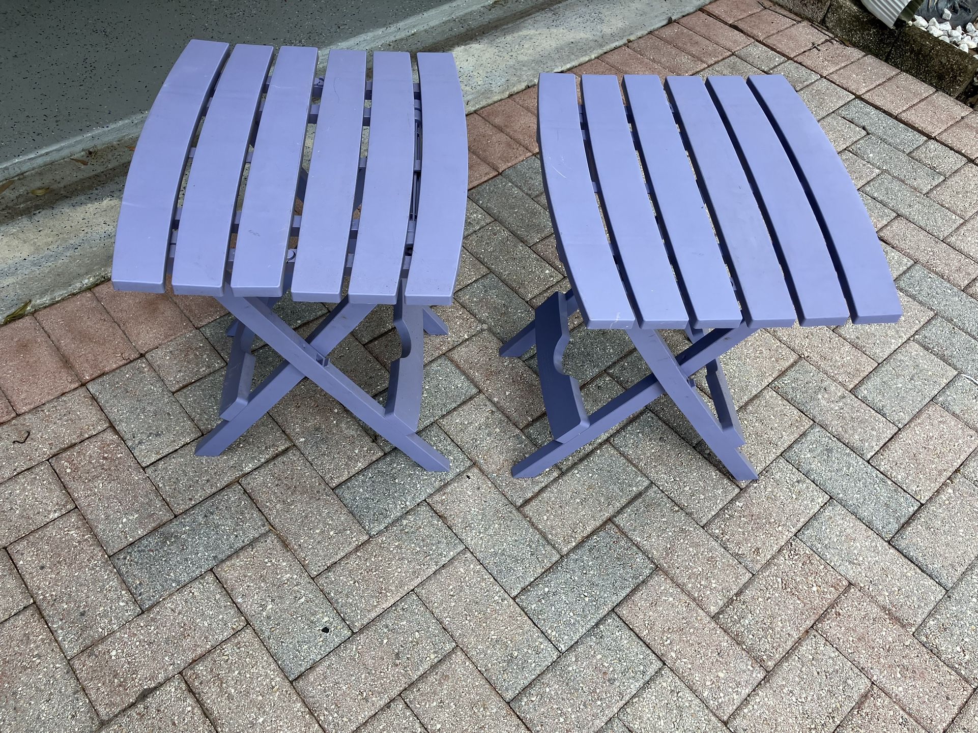 Folding Plastic End Tables