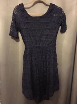 Navy blue lace dress