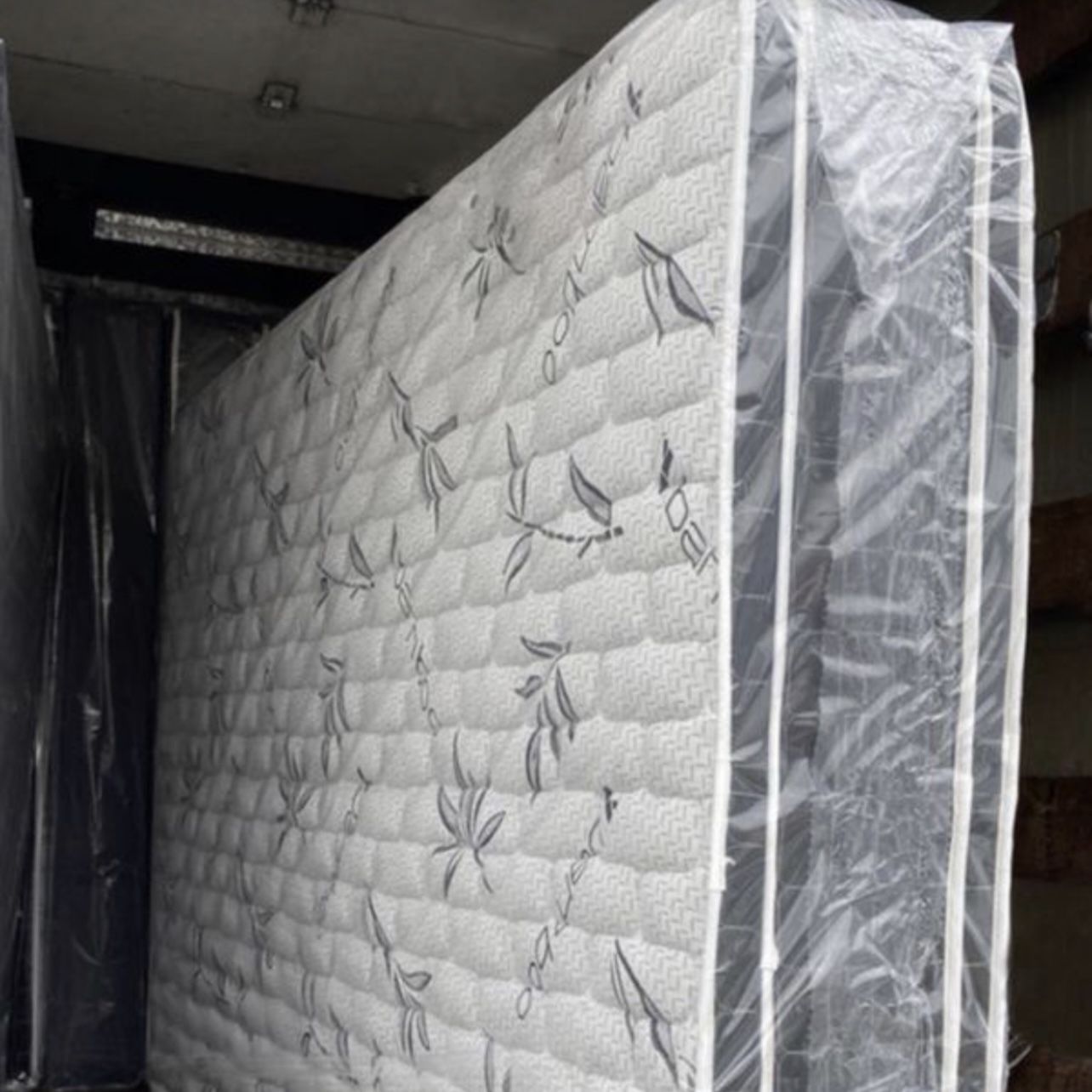 New Bamboo Double Pillow Top Mattress And Box Spring. Any Size: Twin, Full, Queen, King. Please Message Me For Prices, We Can Deliver
