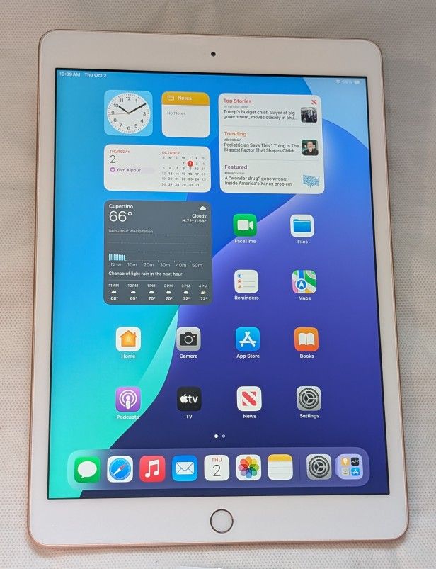 VERY Nice GOLD APPLE iPad 8 8th Gen 10.2 inch 32GB iOS18