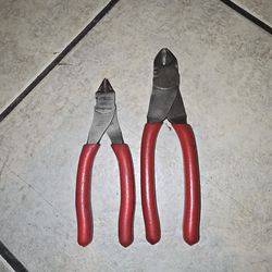 Snap On Tools Cutting Pliers Set Of 2 Pcs. 