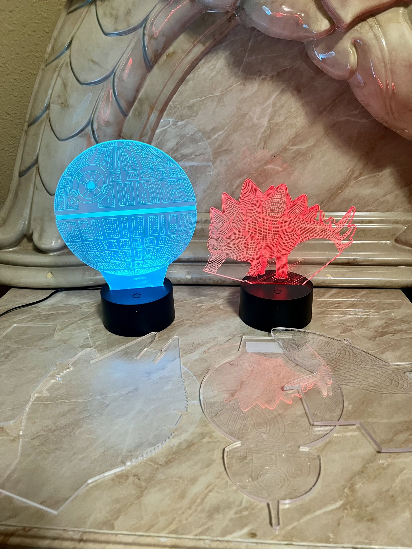 3 Night light with 6 Decor Desk, 7 Colors Change