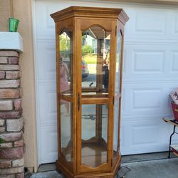 Antique lighted curio