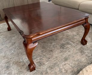 Coffee table, solid wood brown 48x36x18