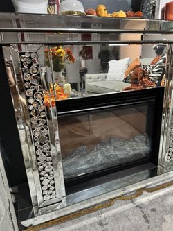 Electro Fireplace Glass