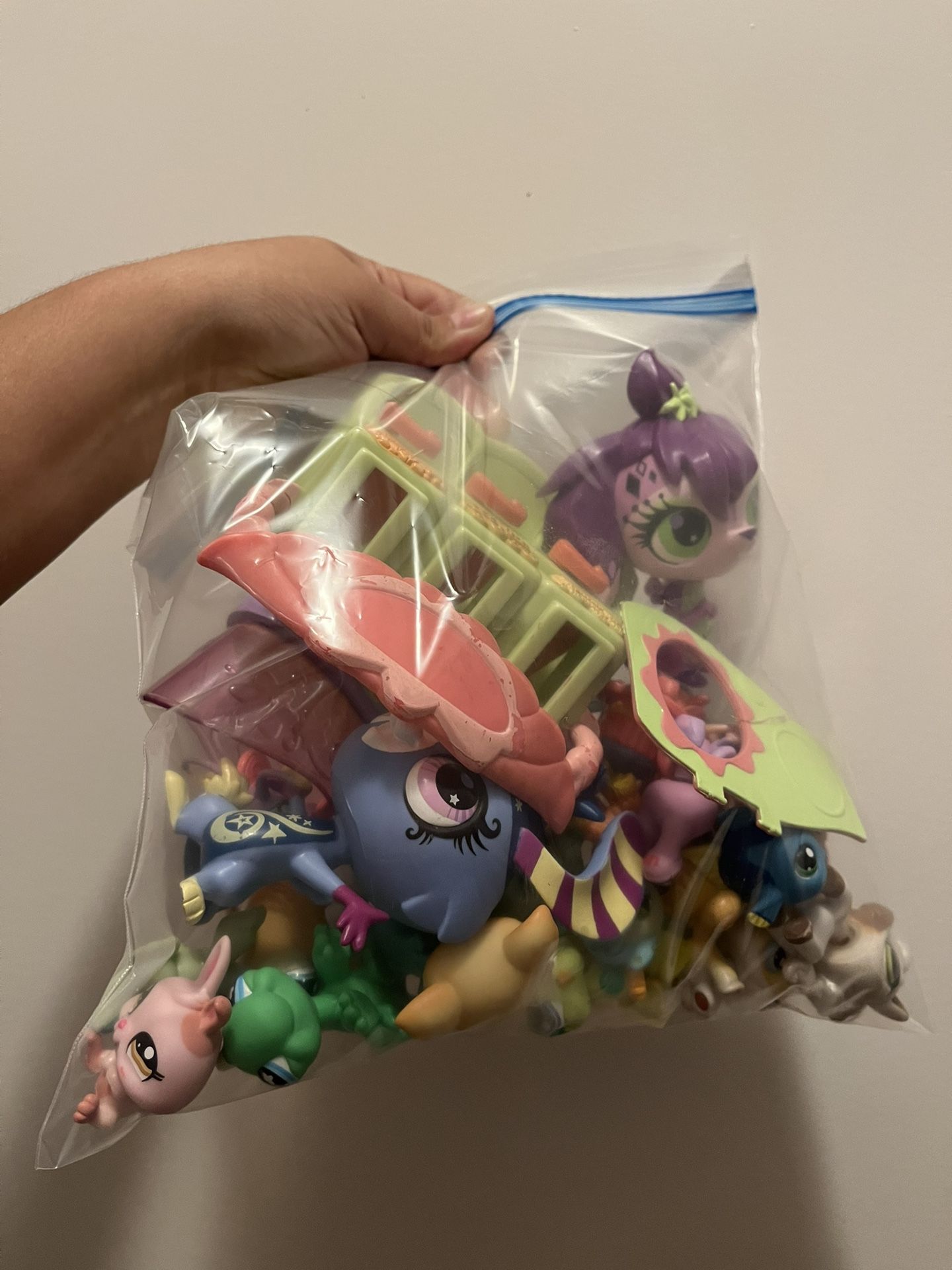 Bag full of Littlest Pet Shop