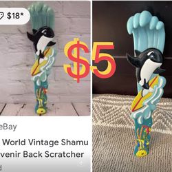 $5 Vintage Back scratcher 🌊 Seaworld like new