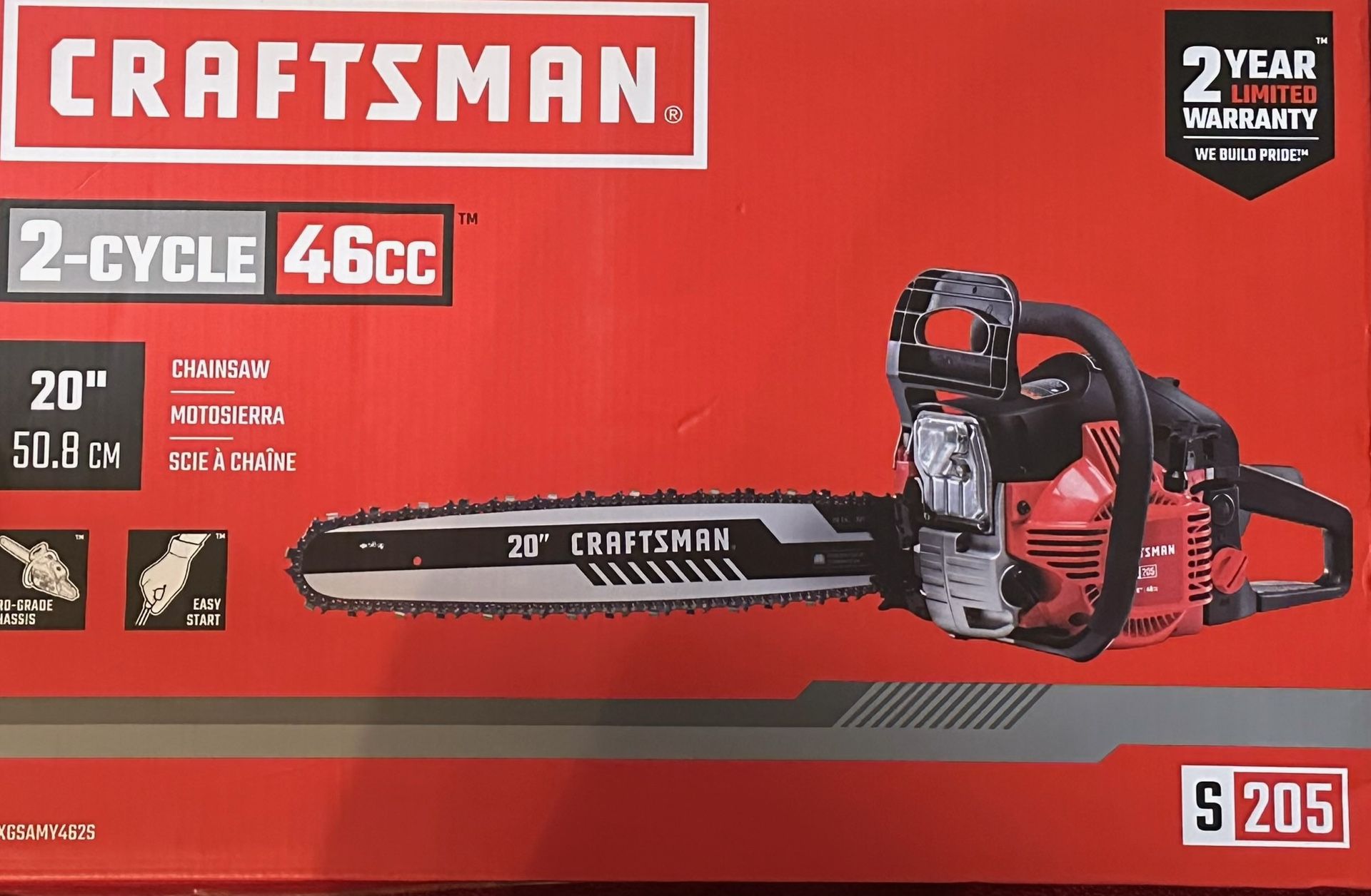 Craftsman Chainsaw S205 20 In
