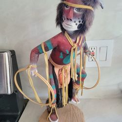 Hand-carved Hoop Dancer Hopi Kachina Doll 
