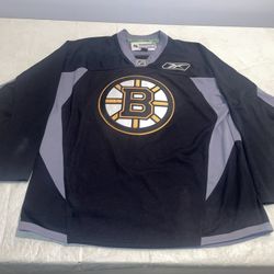 Boston Bruins Reebok Jersey Mens Large Practice Clean Vintage Nhl Rbk Black