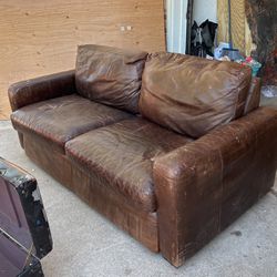 Leather Living Room Set - $100