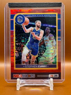 2024-25 Panini NBA Hoops Stephen Curry #141 Red Pulsar /199