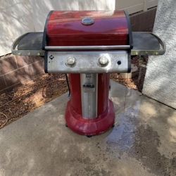 Red Propane BBQ Grill 