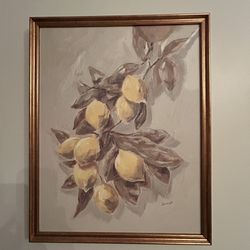 Painting print- lemons