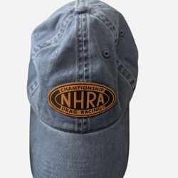 Championship Drag Racing NHRA Blue Blue Hat One Size Adjustable Back