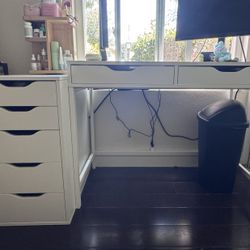 Ikea Desk and drawers