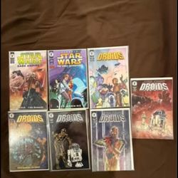 STAR WARS & DROIDS COMICS:  Lot: (7) 1st PRINT. NEVER OPENED!!!  NM/M!!!😎
