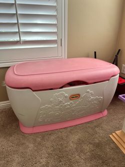 Vintage Little Tikes Toy Bin Pink