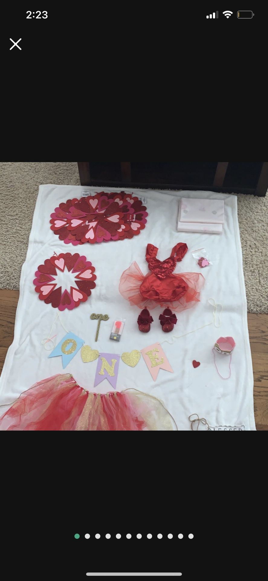 Girl Heart Themed First Birthday Valentines Theme OBO