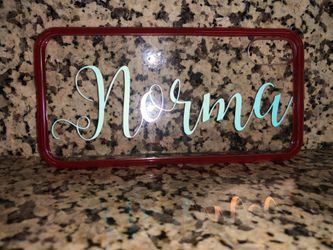 Clear personalized iPhone X case