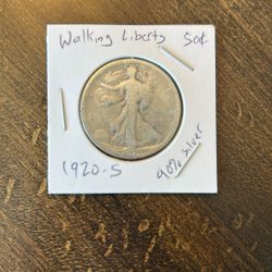 1920-s Walking Liberty 50 Cent Coin