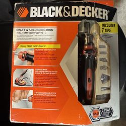 Black & Decker CI500S Craft & Soldering Iron Kit w/ 7 Tips Dual Temp