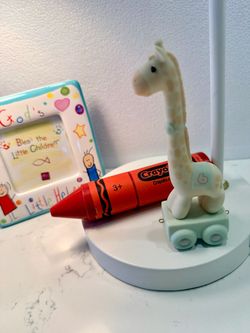 Giraffe Train Figurine Candle Holder