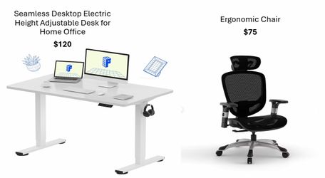Selling Electric Standing Desk + Ergonomic Chair