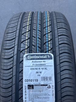 19” Continental factory tires new 235/40/19 Tesla Model 3 Procontact