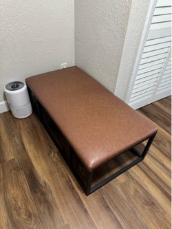 Coffee Table Ottoman Bench