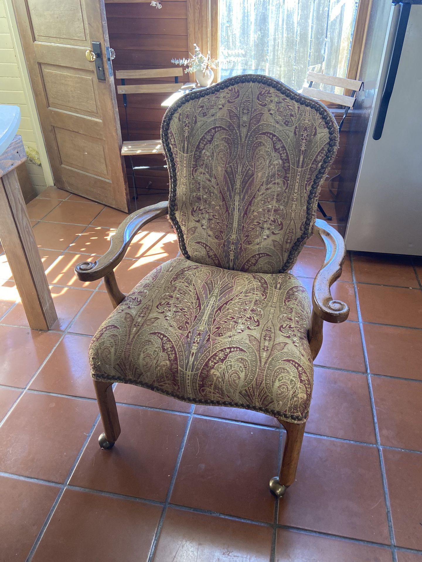 Vintage Antique Rolling Office Chair