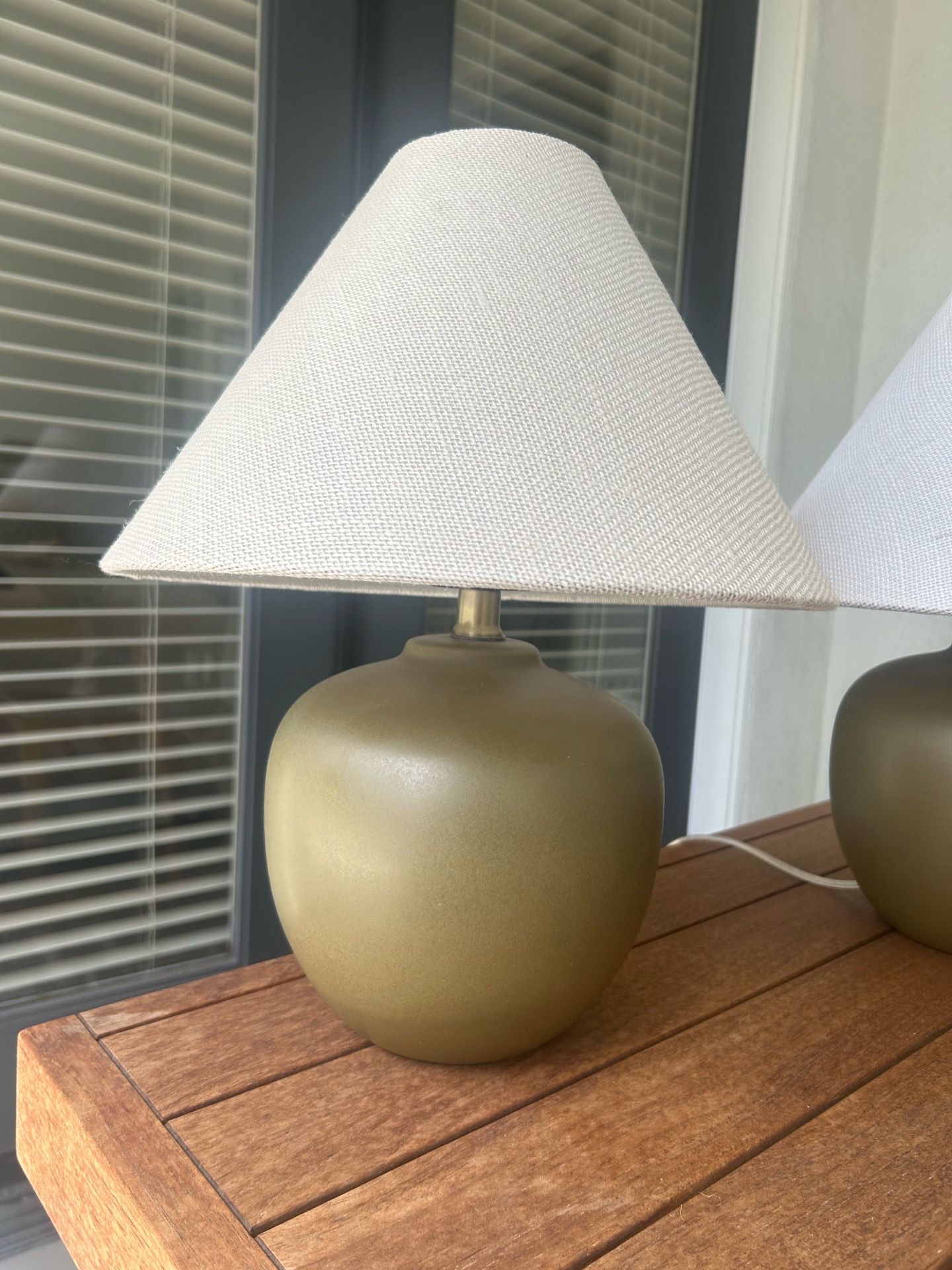 2 side table lamps
