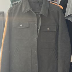 Suade Leather Jacket Banana Republic