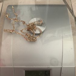 14K Solid Gold Mariner Chain