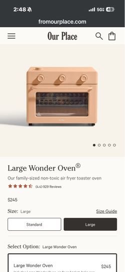 Our Place Large Wonder Oven Air Fryer Toaster Oven