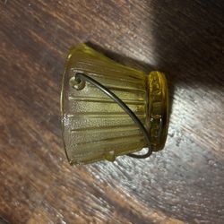 Set of 2 Miniature Glass Bucket Votive Holders – Vintage Style